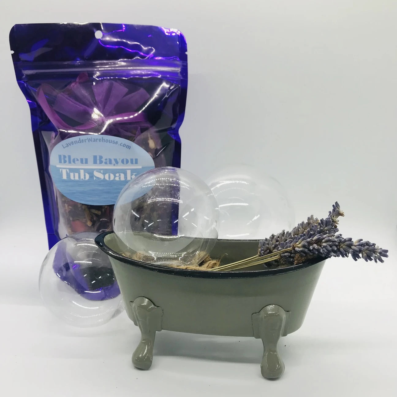 Set de regalo para la mejor experiencia de baño: Sales de baño, Baño de burbujas, Velas de lavanda, Jabón y Guante de baño
