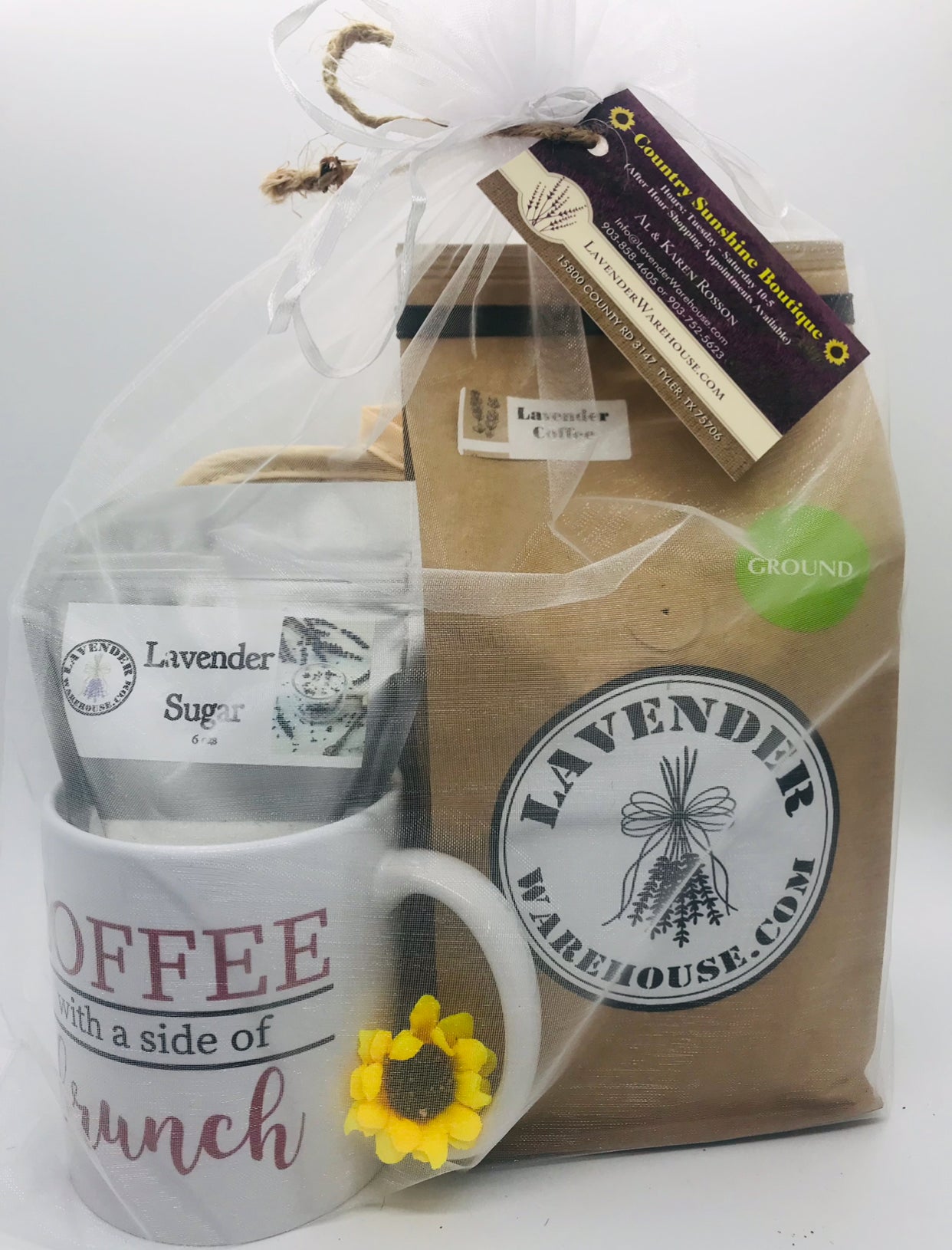 Coffret cadeau café et sucre Lavande