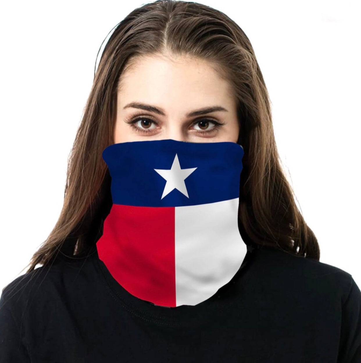 Mascarilla de cuello con la bandera de Texas