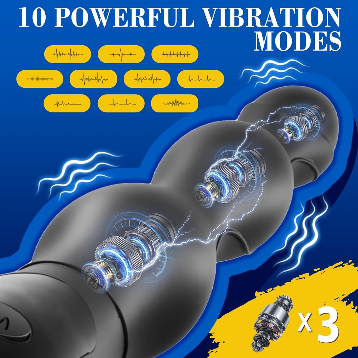 InfernoKnot Tapón Prostático – Vibración, Descargas y Calor