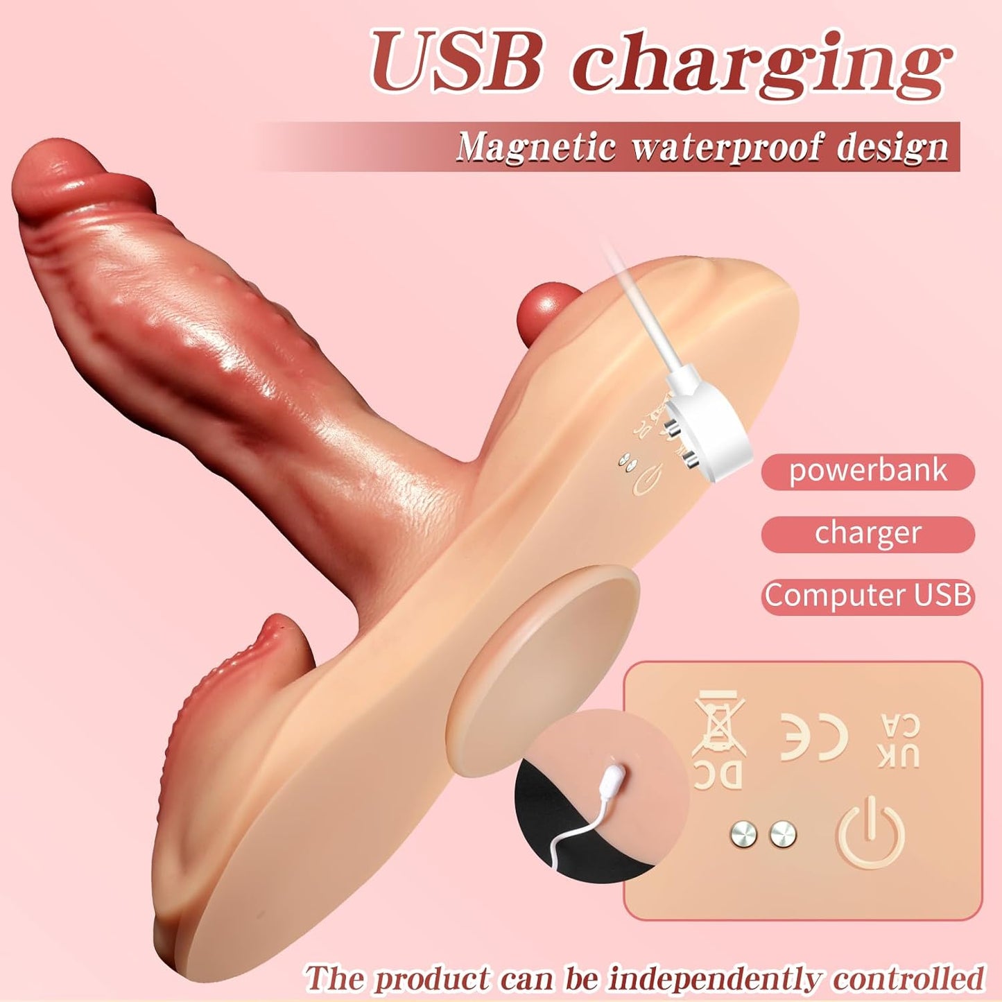 Vibromasseur chauffant et pénétrant InfernoRide