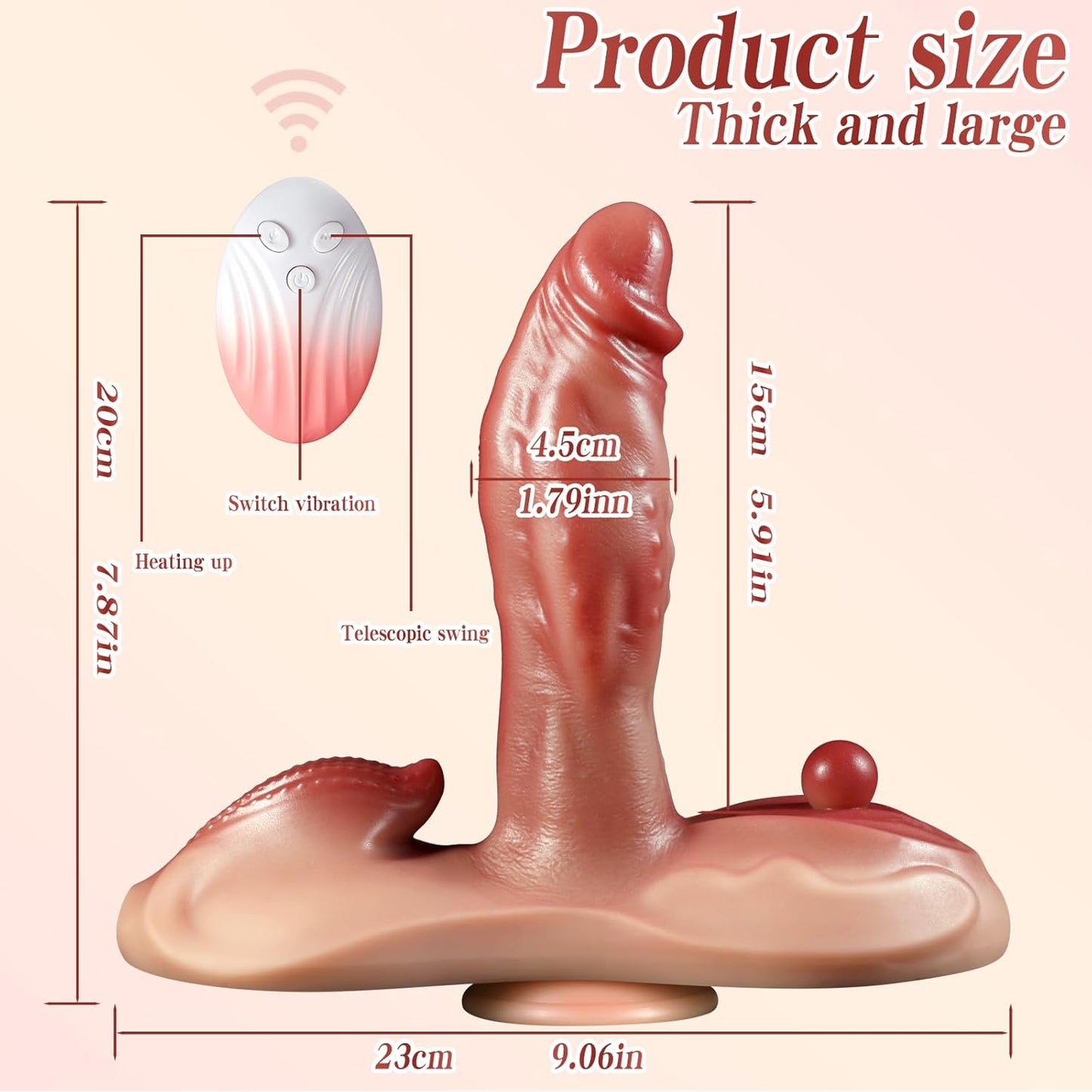 Vibromasseur chauffant et pénétrant InfernoRide