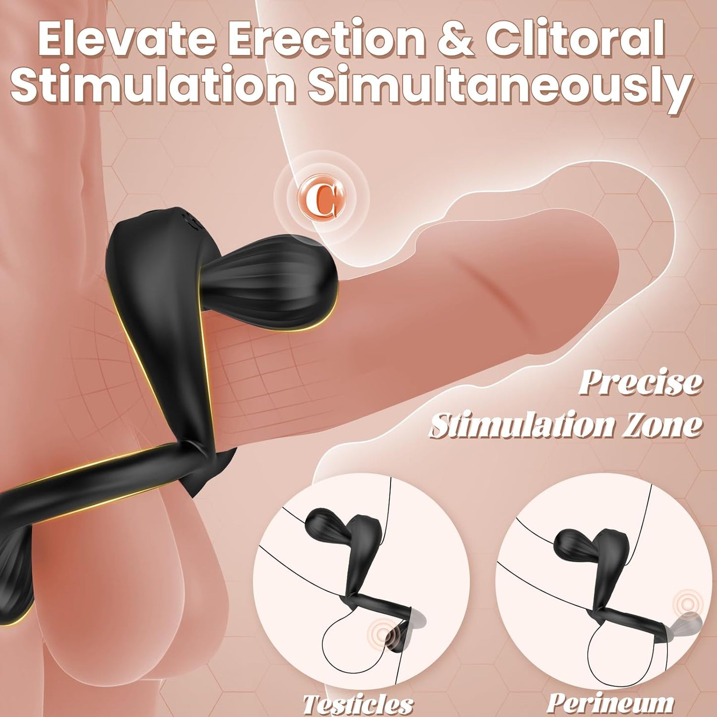 Anillo vibrador doble para pene InfinityPulse