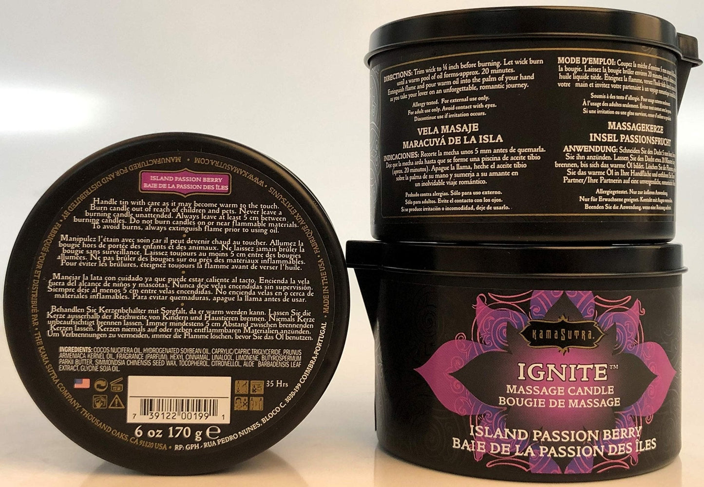 Island Passion Berry Sensual Massage Candle