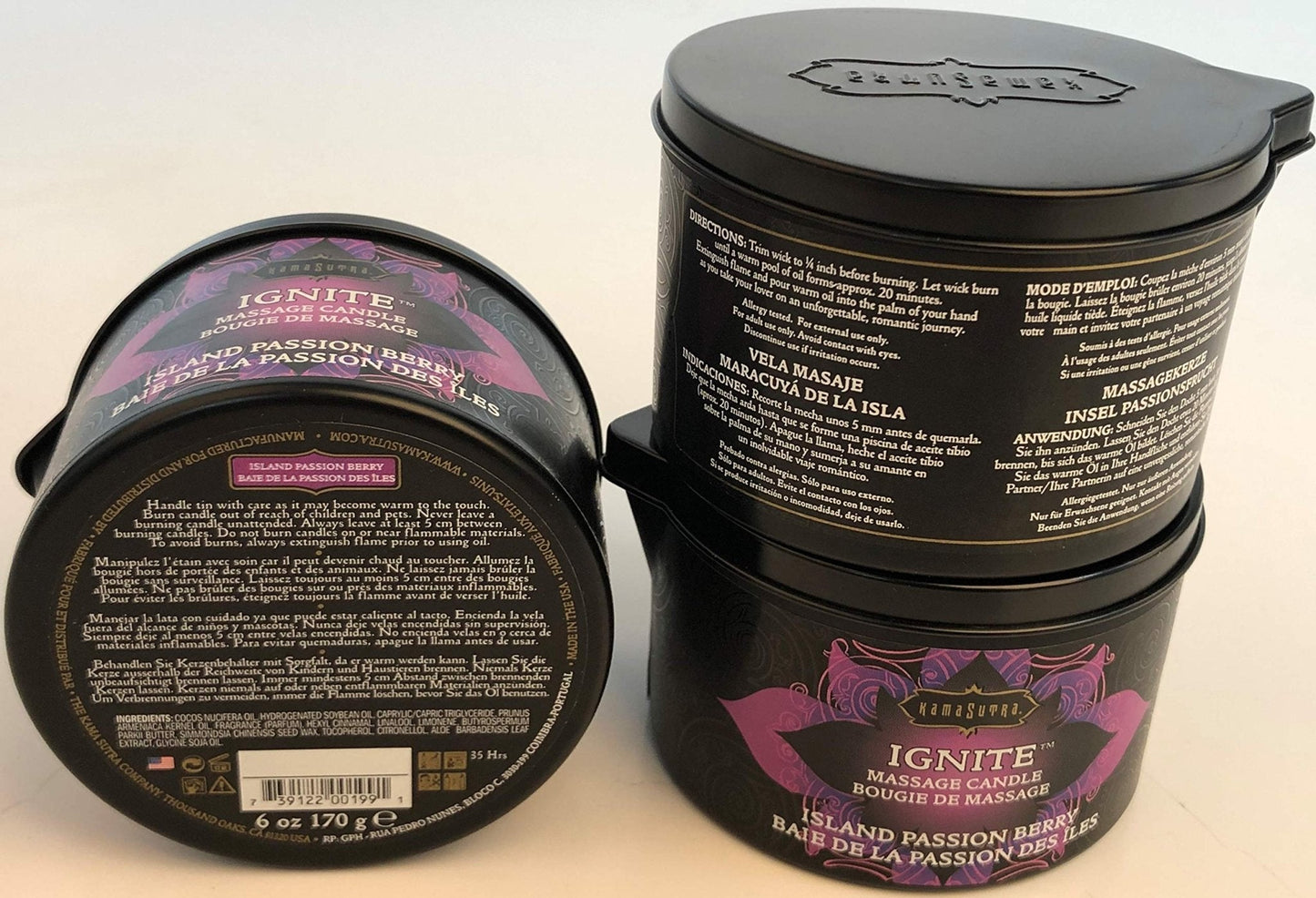 Island Passion Berry Sensual Massage Candle