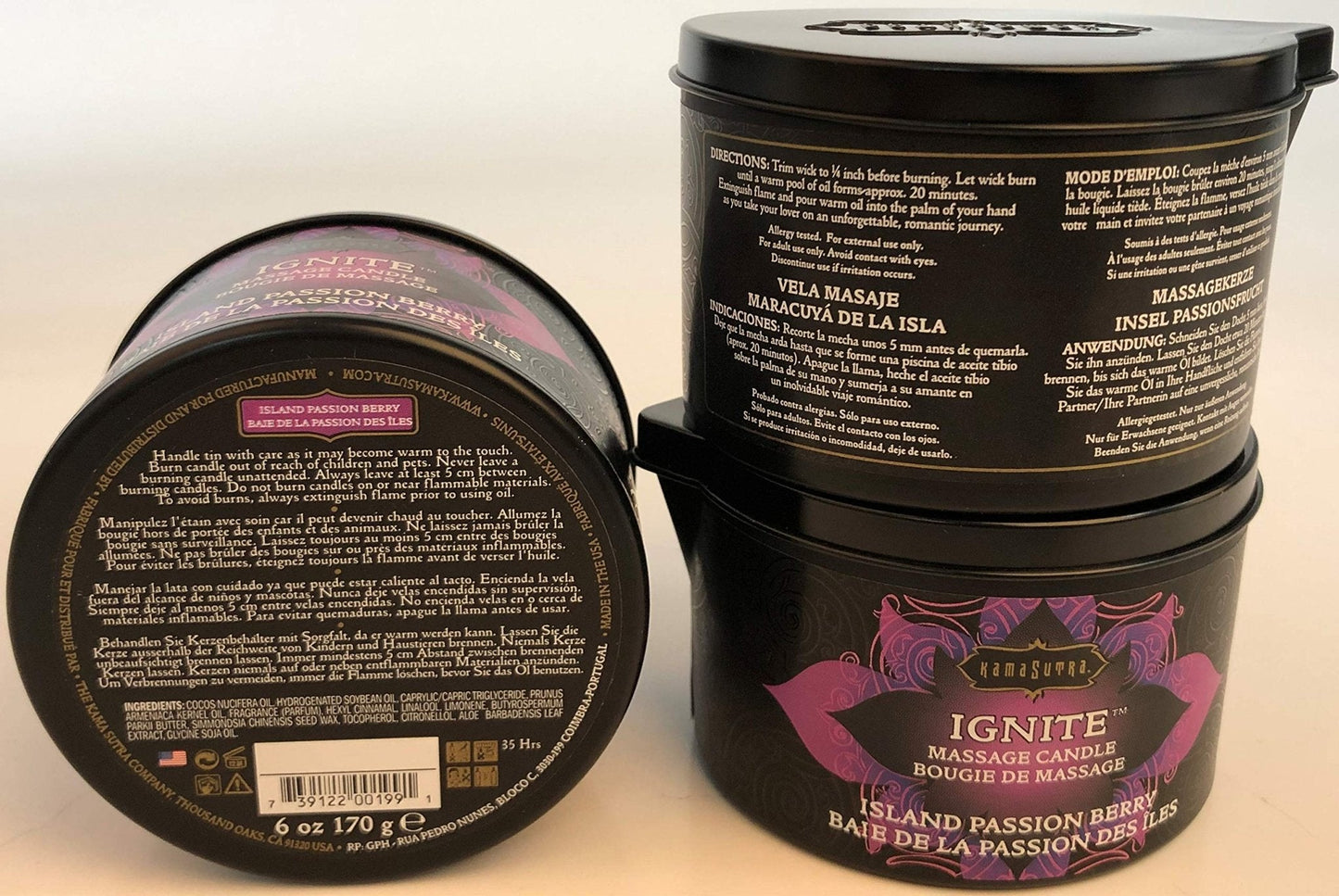 Island Passion Berry Sensual Massage Candle