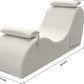IvoryArc Light Beige Sex Chaise Lounge Chair