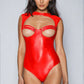 Cupless Pleather Teddy