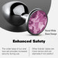 JewelRise 4-Piece Steel Pink Jewel Butt Plug Training Kit
