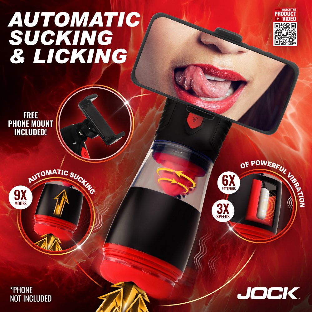 JOCK Masturbador Avanzado para Mamadas, Lamidas y Vibraciones