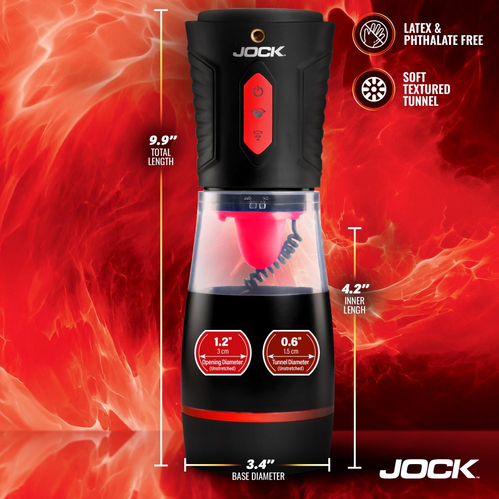 JOCK Masturbador Avanzado para Mamadas, Lamidas y Vibraciones