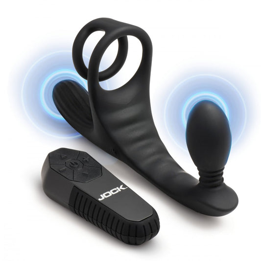 JOCK Triple Rush Vibrating C-Ring and Anal Plug