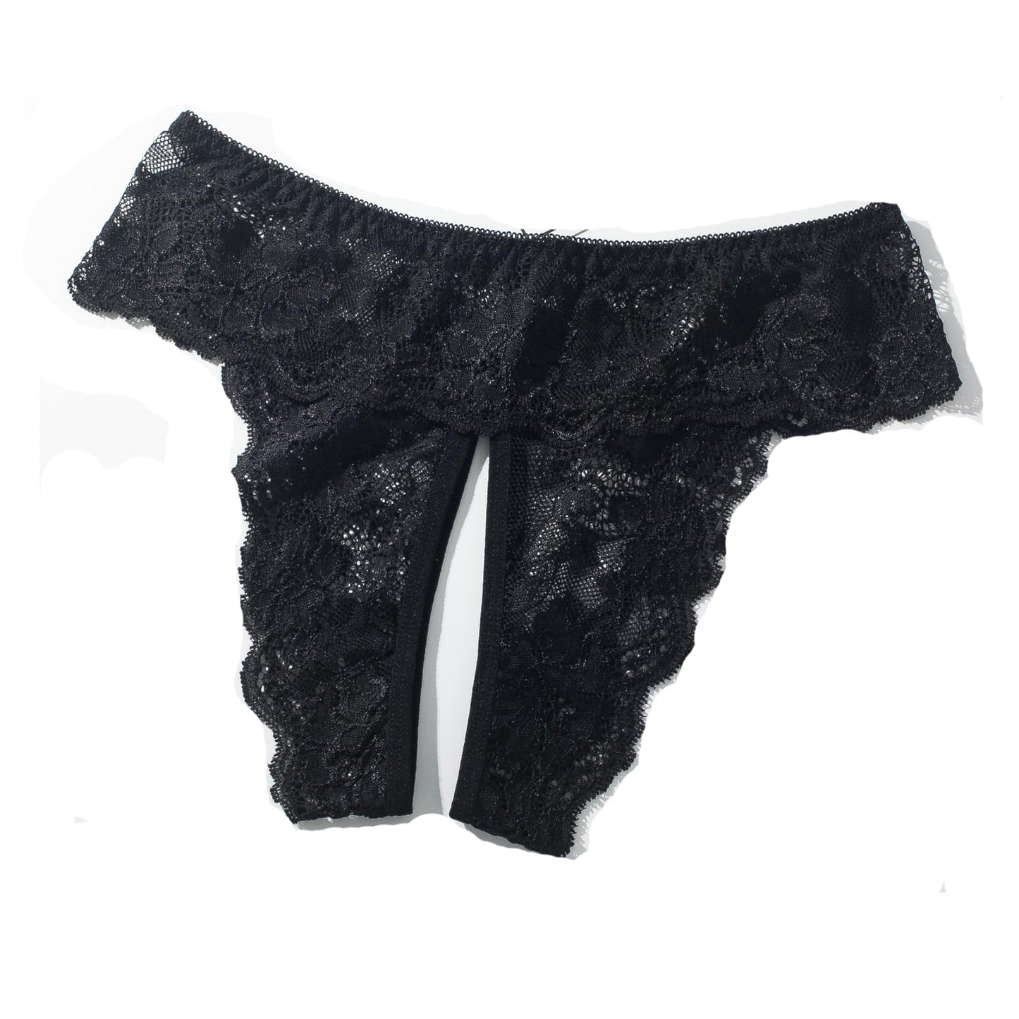 Conjunto de tanga de encaje de talle bajo