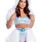 Light Up Furry Belted Skirt