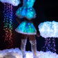 Light Up Furry Belted Skirt