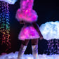 Light Up Furry Belted Skirt