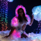 Light Up Furry Belted Skirt