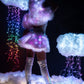 Light Up Furry Belted Skirt