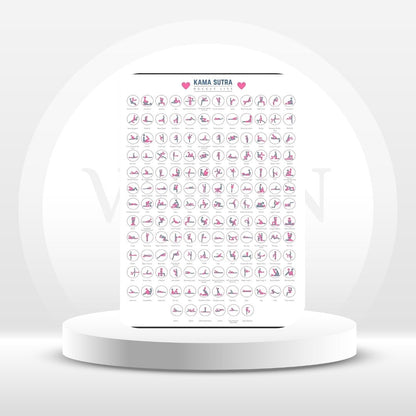 Kamasutra Scratch Off Bucket List Sex Positions Game