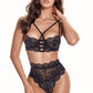 Lace Demi Cup Bra Set