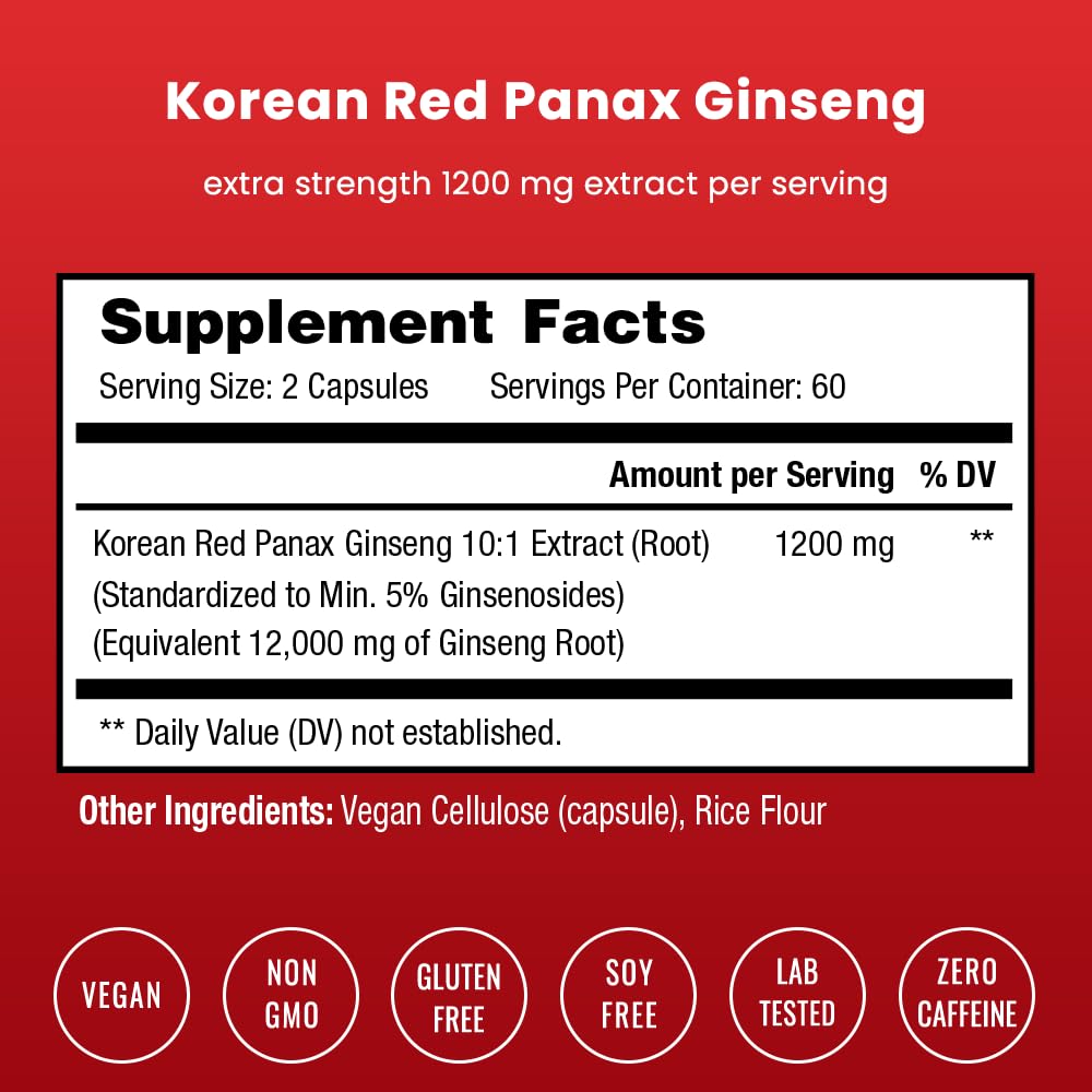 Korean Red Ginseng Vitality Capsules