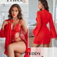 Ensemble 2 pièces teddy et robe de chambre LaceWhisper