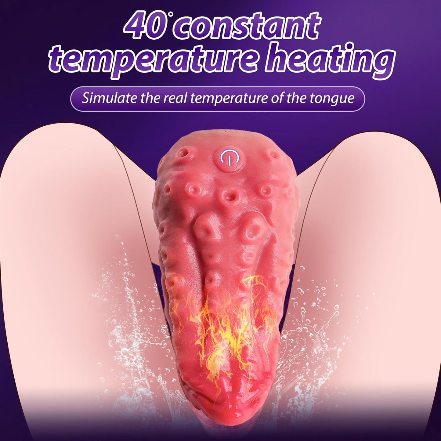 Vibrador de lengua de rosa Octo LavaLick