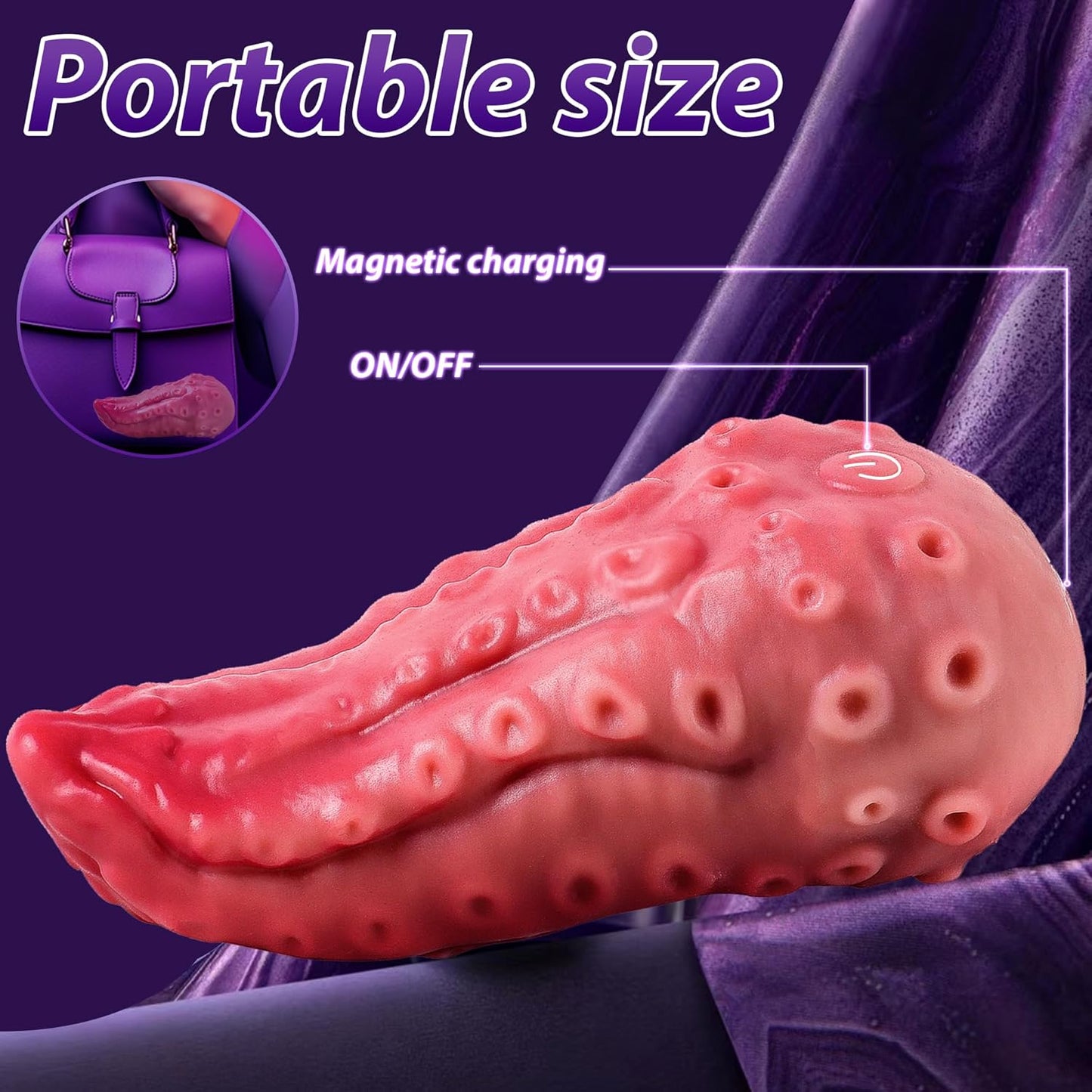 Vibrador de lengua de rosa Octo LavaLick