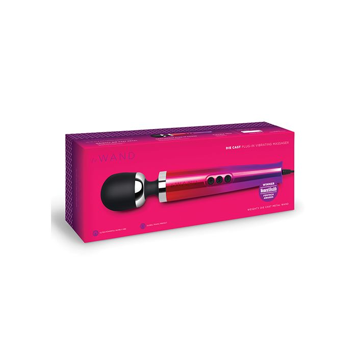 Le Wand Die Cast Masajeador Vibratorio Enchufable Ombre