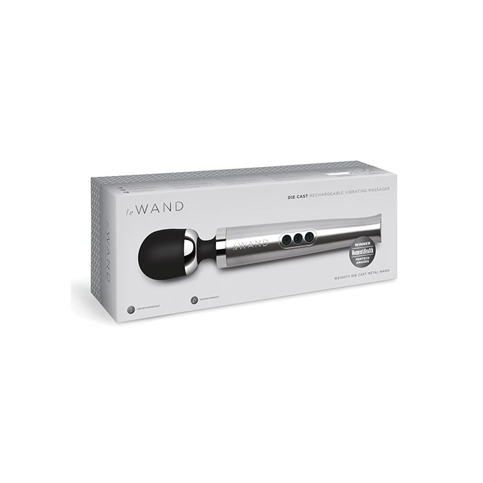 Masseur Vibrant Rechargeable Le Wand Die Cast - Argent