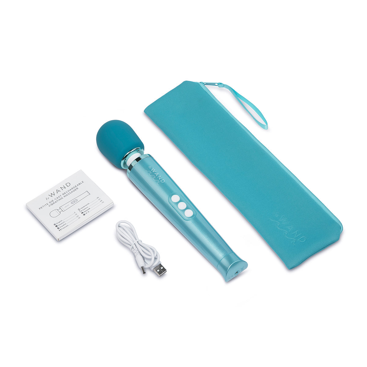 Masajeador varita vibratoria sumergible Le Wand Dive azul