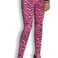 80's Pink Zebra Stirrup Pants