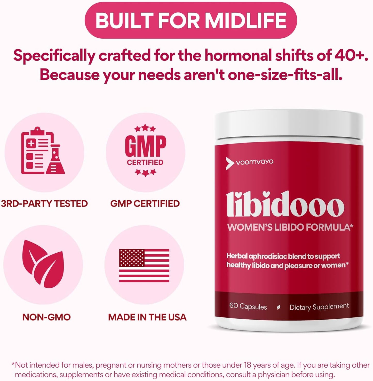 Stimulant de Libido pour Femmes de Plus de 40 Ans – Soutien Naturel de l'Humeur et de l'Énergie