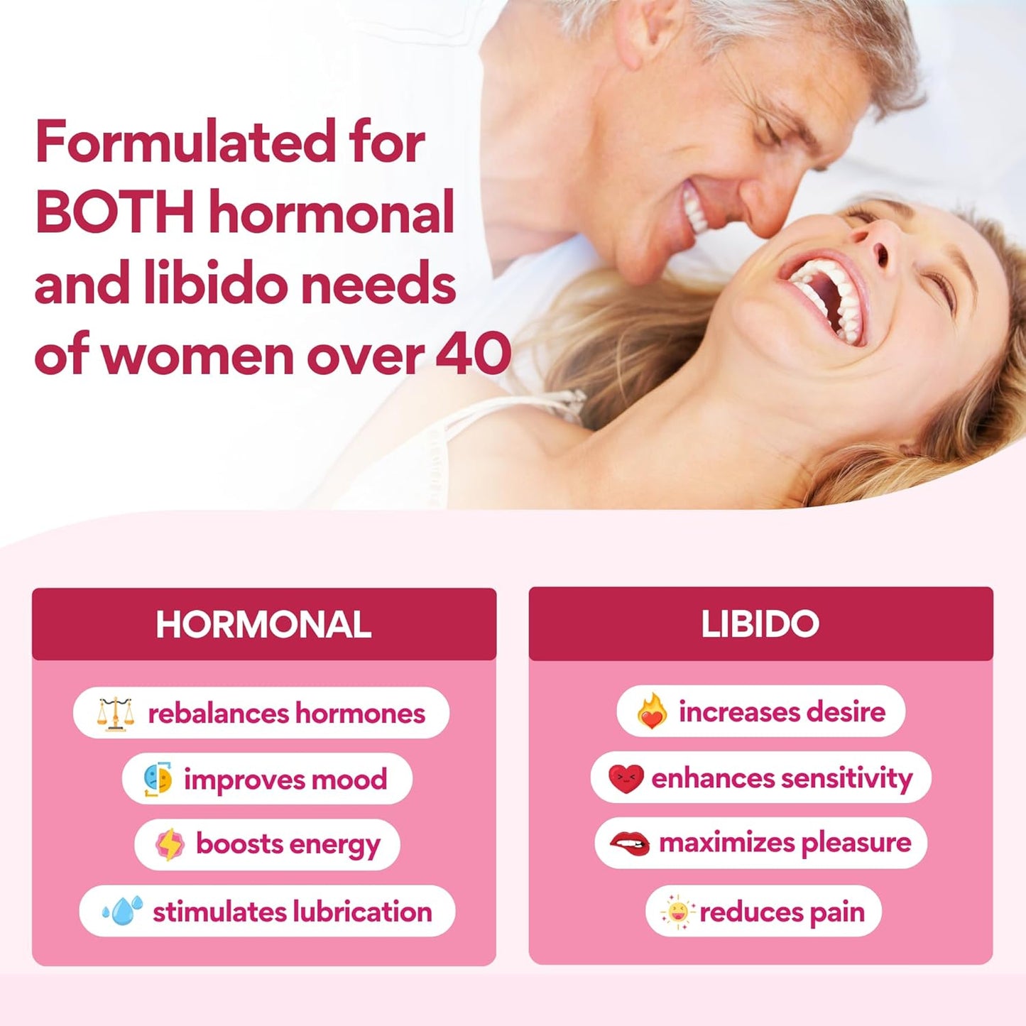 Stimulant de Libido pour Femmes de Plus de 40 Ans – Soutien Naturel de l'Humeur et de l'Énergie