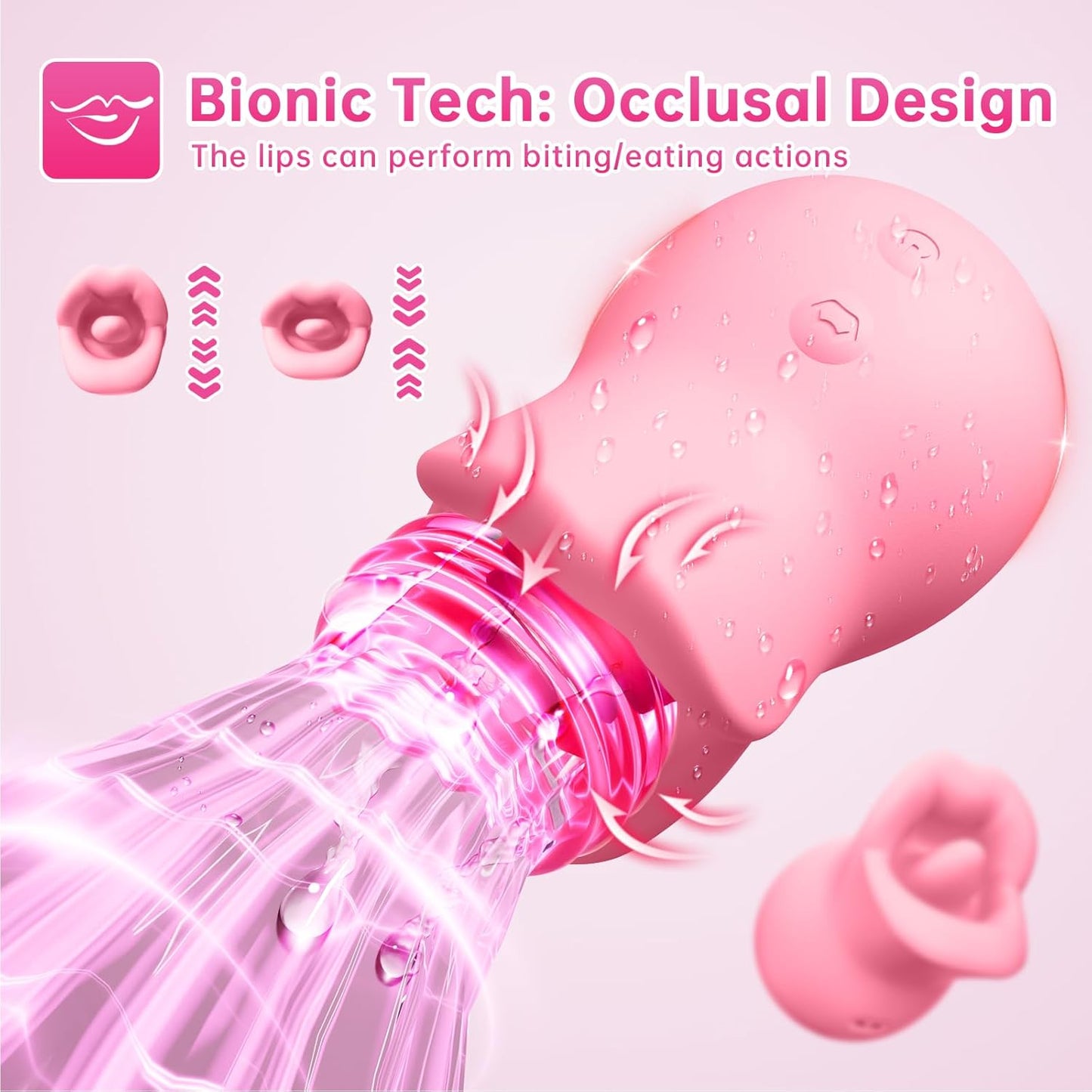 LickKiss Vibrador Bucal y Lingual 3 en 1