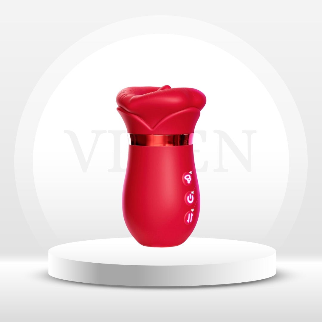 Vibromasseur suceur de clitoris LickLure 5-en-1 Rose