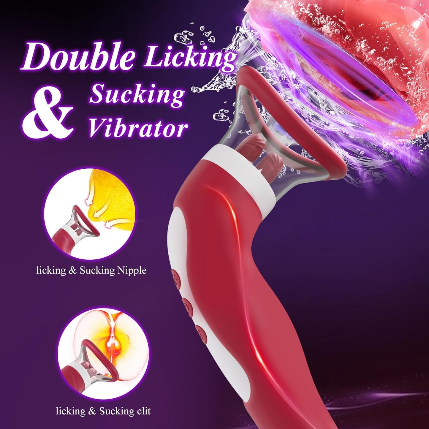 Vibrador de succión LickLuxe para clítoris y pezones