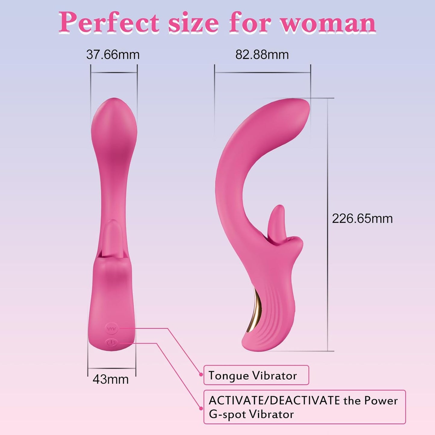 LickSpiral 3-in-1 Clitoral & G-Spot Vibrator