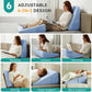 Oreiller de soutien intime pour couples bleu clair