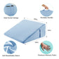 Oreiller de soutien intime pour couples bleu clair