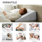 Almohada de cuña de posición íntima para parejas, gris claro