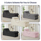 Chaise longue de apoyo íntimo gris claro