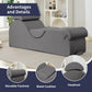 Chaise longue de apoyo íntimo gris claro