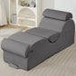 Chaise longue de apoyo íntimo gris claro