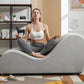 Chaise Seducción Curva en S Gris Claro