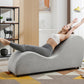 Chaise Seducción Curva en S Gris Claro