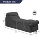 Fauteuil de salon intime en gros velours côtelé gris clair