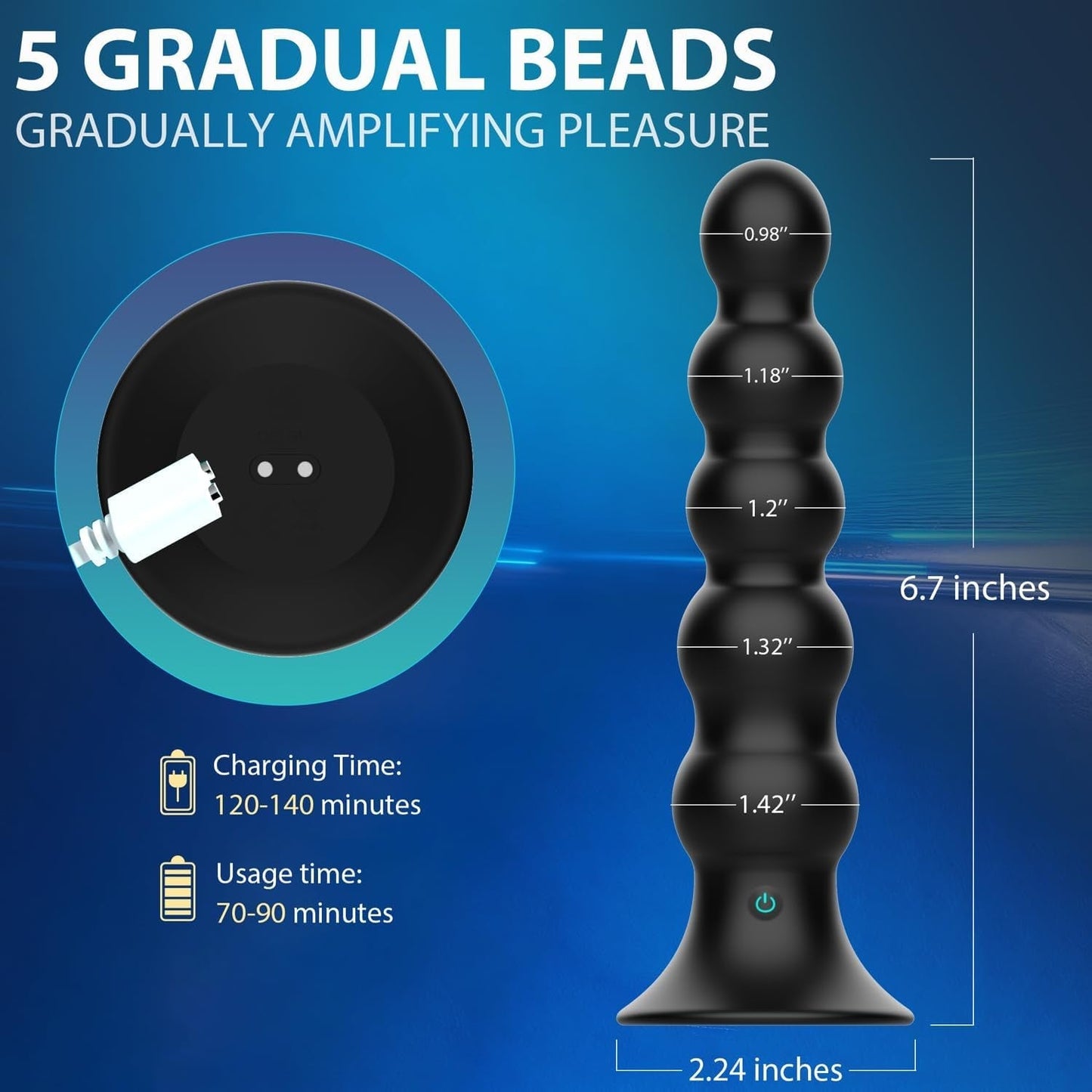 LinkLadder – Plug anal prostatique contrôlé par application