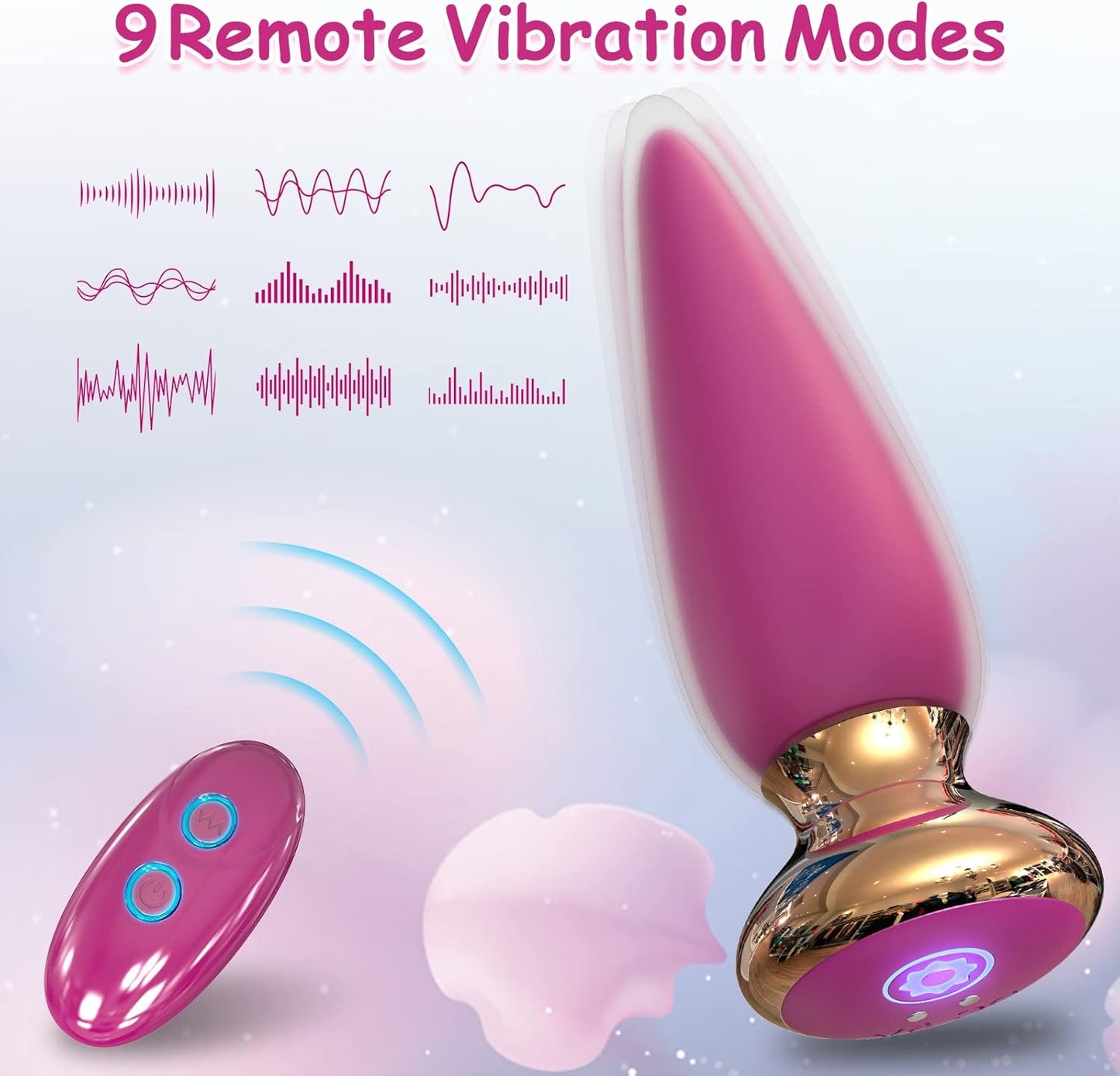 Vibrador anal tipo bala LinkPlug con control remoto y por app