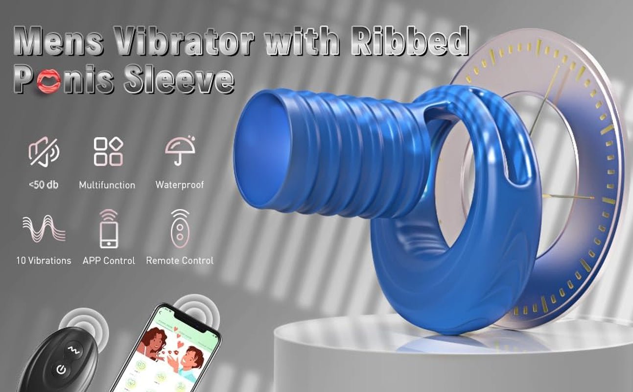 Anillo Vibrador con Funda para Pene LinkThrust